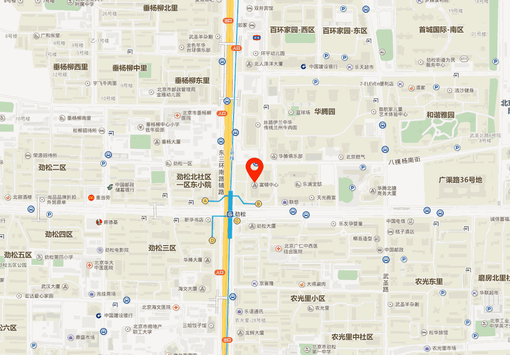 富顿中心位置地图